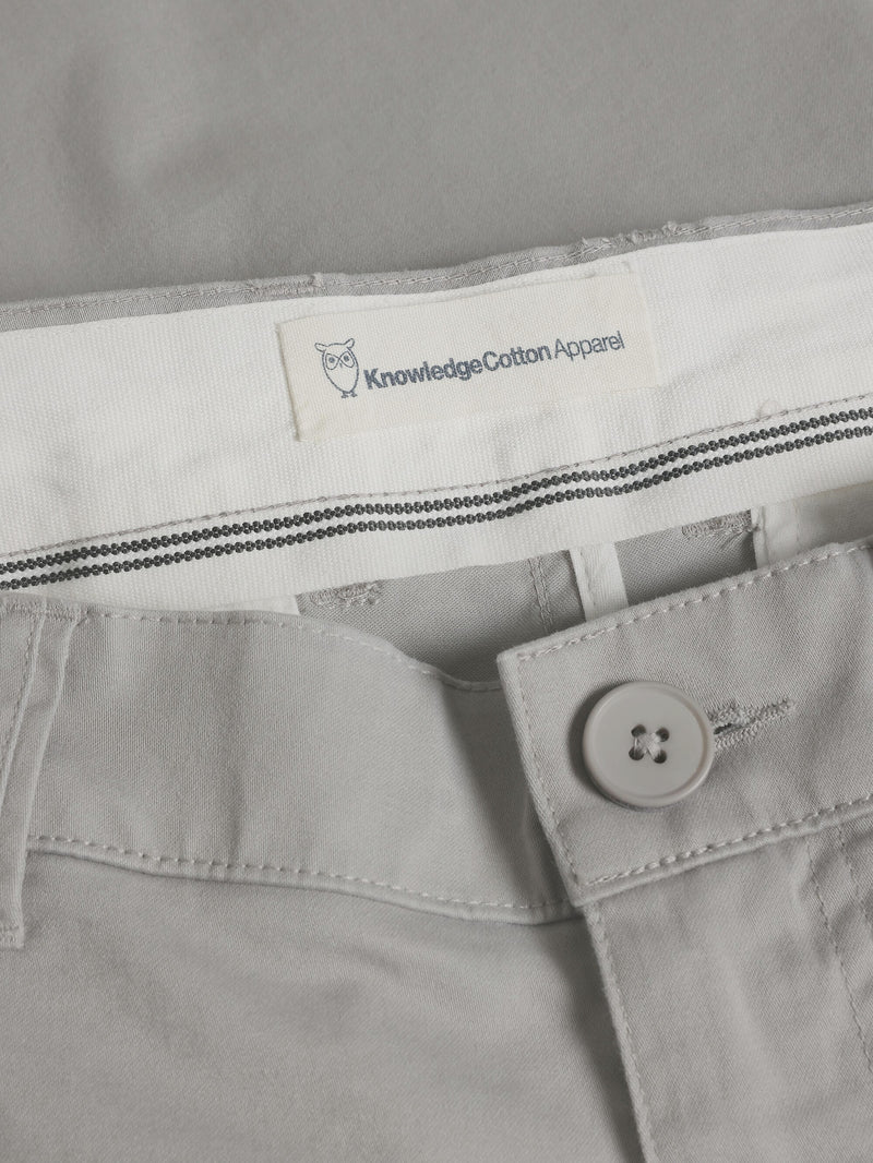 KnowledgeCotton Apparel - MEN LUCA slim twill chino pants Pants 1227 Alloy